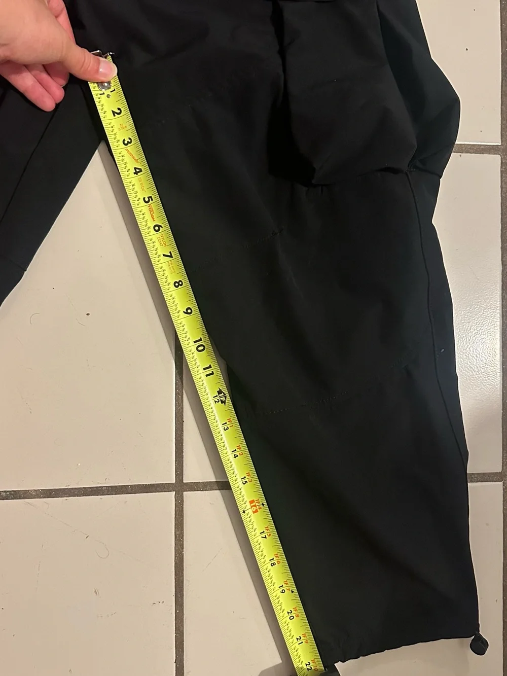 Zara Black Cargo Pants with Utility Pockets